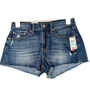 American Rag Juniors Frayed Denim Shorts Blue Size 5 Distressed Raw Hem